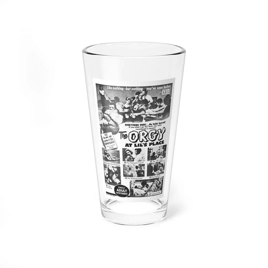 THE ORGY AT LIL'S PLACE 1963 Movie Poster - Pint Glass 16oz 16oz - Go Mug Yourself
