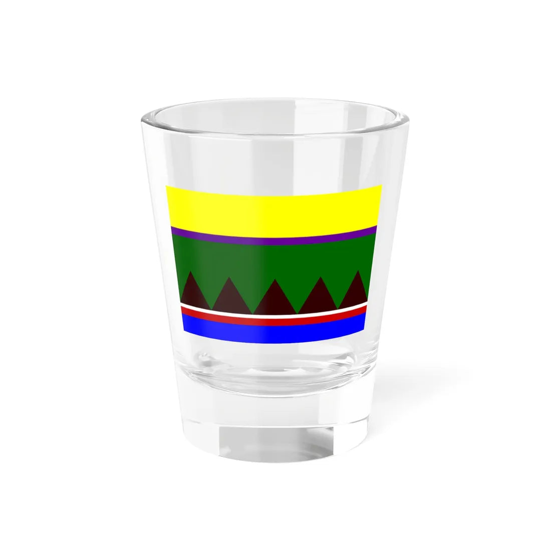 The original Selkup flag (Russia) Shot Glass 1.5oz 1.5oz - Go Mug Yourself