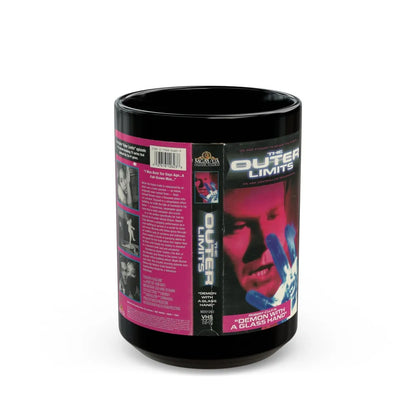 THE OUTER LIMITS DEMON WITH A GLASS HAND (VHS COVER) - Black Coffee Mug-15oz-Go Mug Yourself