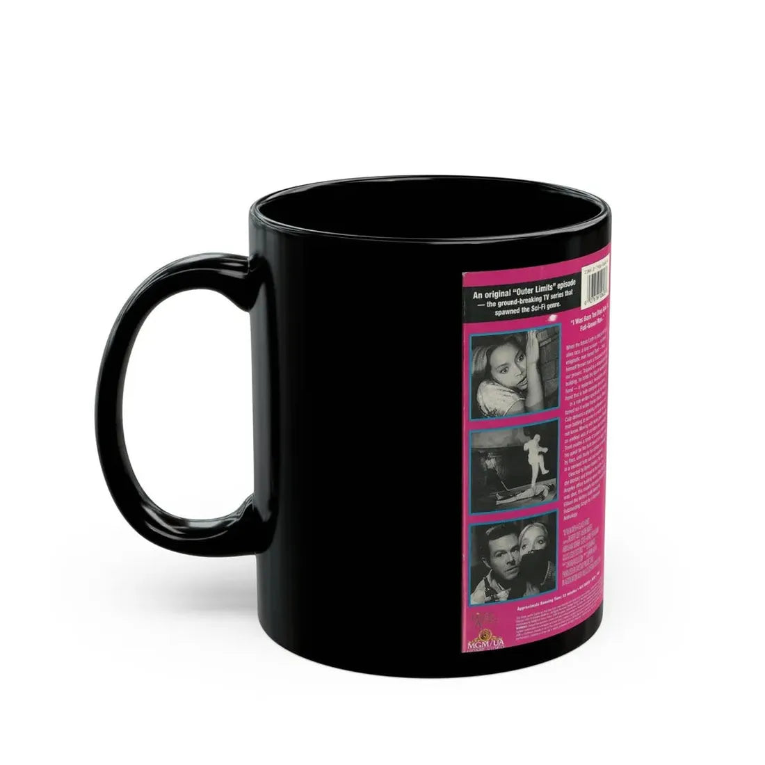 THE OUTER LIMITS DEMON WITH A GLASS HAND (VHS COVER) - Black Coffee Mug - Go Mug Yourself