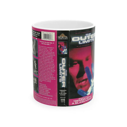 THE OUTER LIMITS DEMON WITH A GLASS HAND (VHS COVER) - White Coffee Mug 11oz - Go Mug Yourself