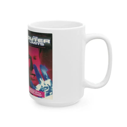 THE OUTER LIMITS DEMON WITH A GLASS HAND (VHS COVER) - White Coffee Mug - Go Mug Yourself