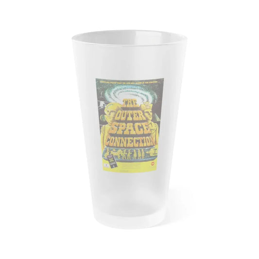 THE OUTER SPACE CONNECTION 1975 Movie Poster - Frosted Pint Glass 16oz 16oz Frosted - Go Mug Yourself