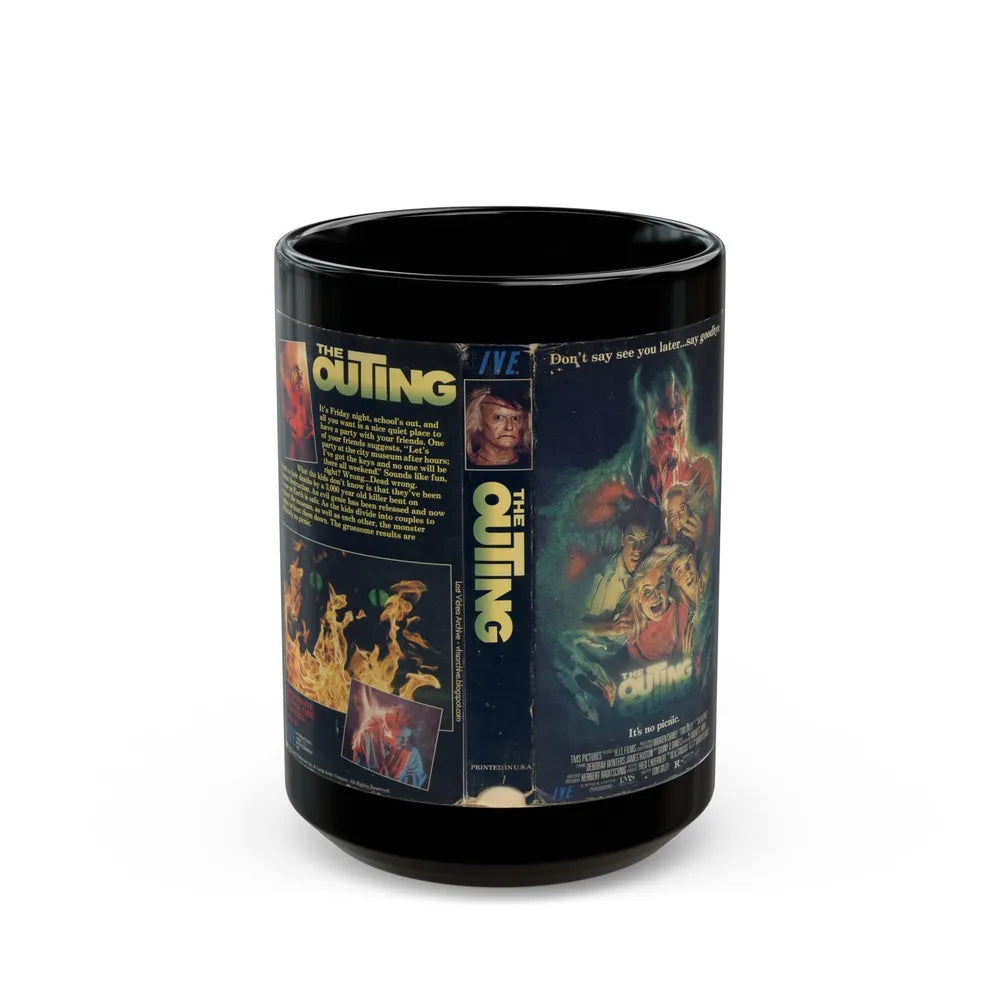 THE OUTING 2 (VHS COVER) - Black Coffee Mug-15oz-Go Mug Yourself