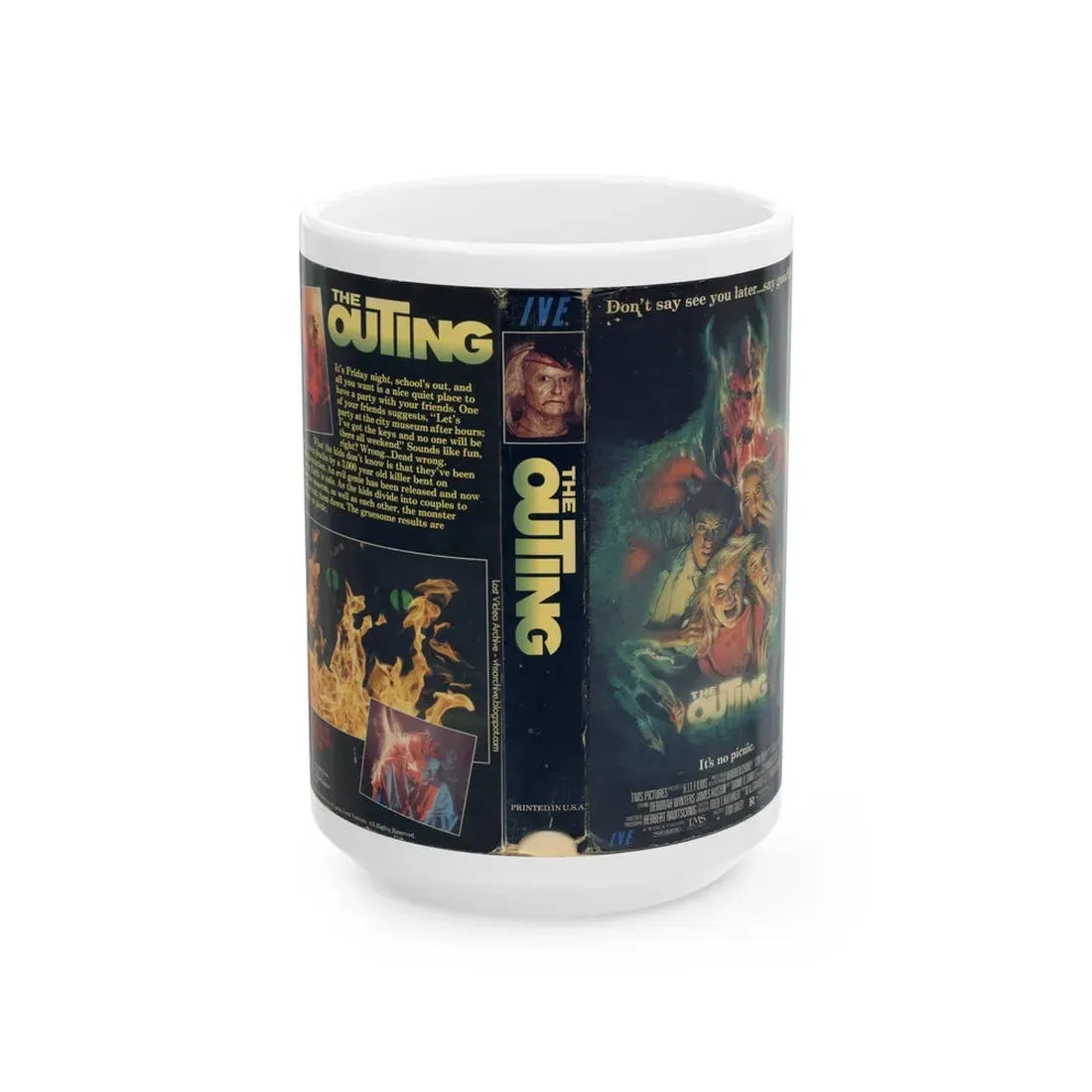 THE OUTING 2 (VHS COVER) - White Coffee Mug 15oz - Go Mug Yourself