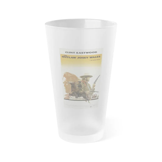 THE OUTLAW JOSEY WALES 1976 Movie Poster - Frosted Pint Glass 16oz-Go Mug Yourself