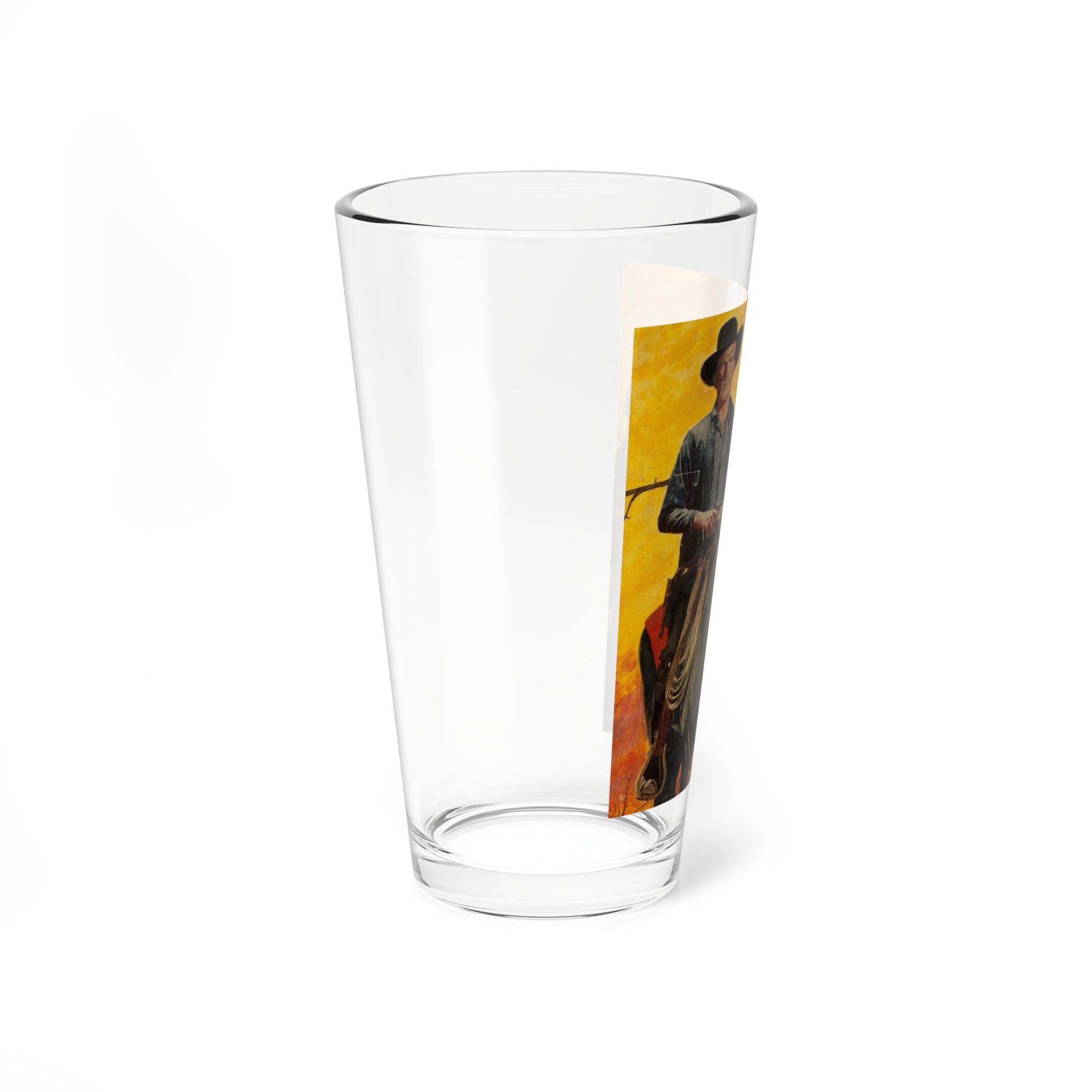 The Outlaw of Longbow, Bantam paperback cover, 1952 - Pint Glass 16oz-Go Mug Yourself