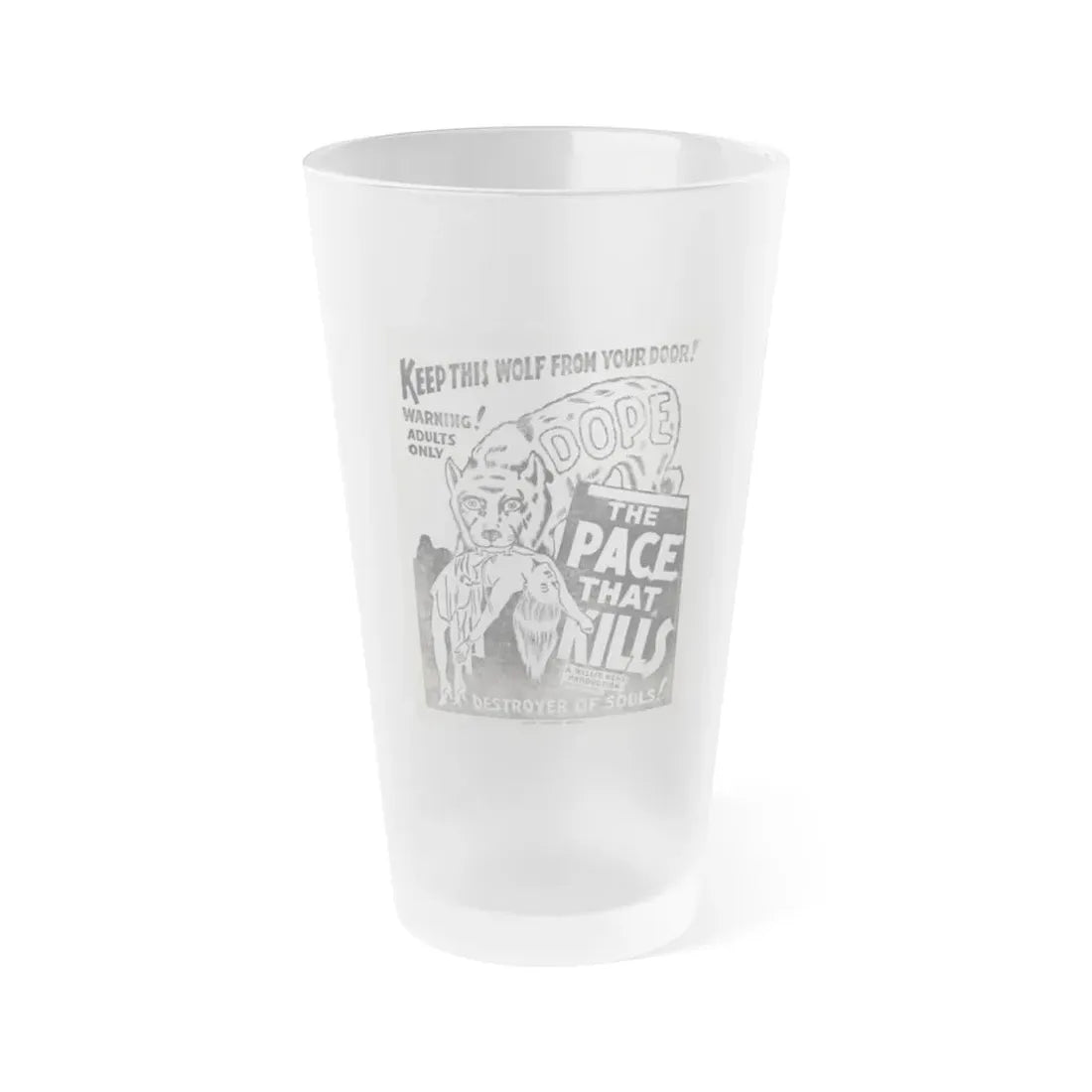 THE PACE THAT KILLS (COCAINE) 2 1935 Movie Poster - Frosted Pint Glass 16oz Default Title - Go Mug Yourself