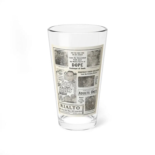 THE PACE THAT KILLS (COCAINE) 3 1935 Movie Poster - Pint Glass 16oz 16oz - Go Mug Yourself