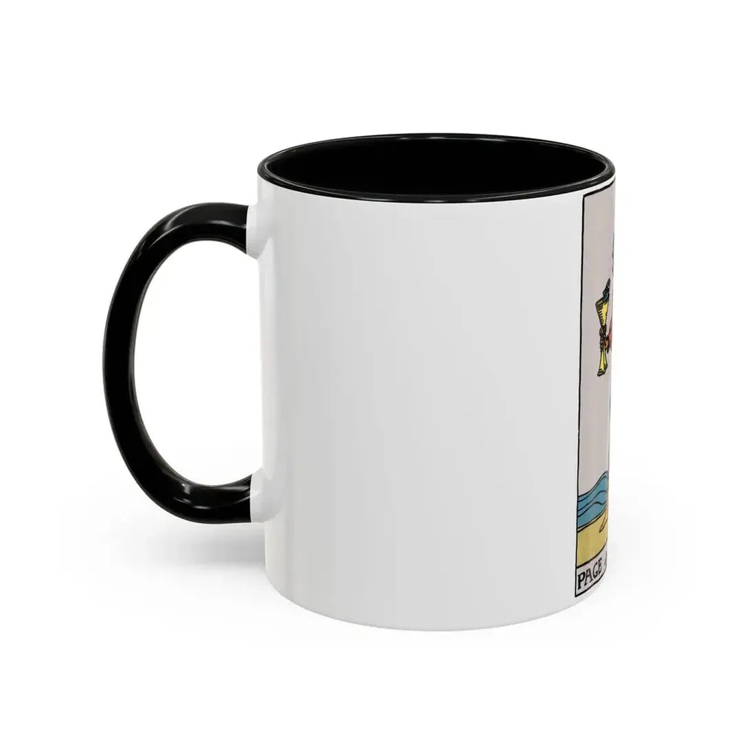 The Page of Cups (Tarot Card) Accent Coffee Mug - Go Mug Yourself
