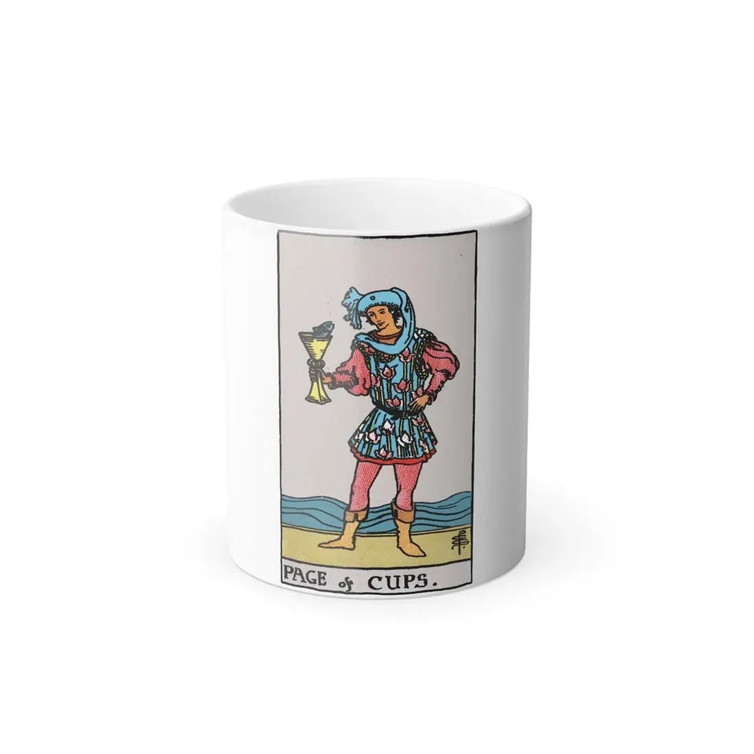 The Page of Cups (Tarot Card) Color Changing Mug 11oz Default Title - Go Mug Yourself