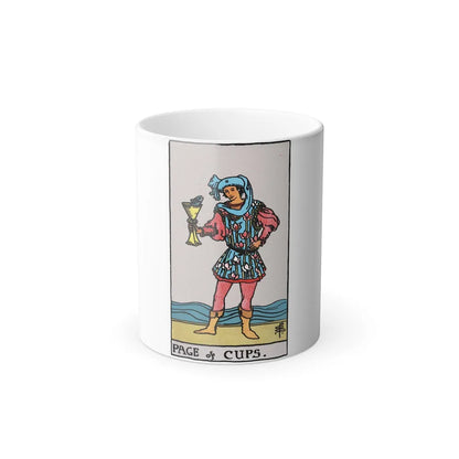 The Page of Cups (Tarot Card) Color Changing Mug 11oz-Go Mug Yourself