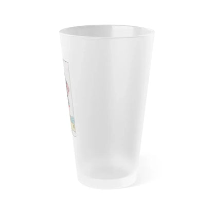 The Page of Cups (Tarot Card) Frosted Pint Glass 16oz - Go Mug Yourself
