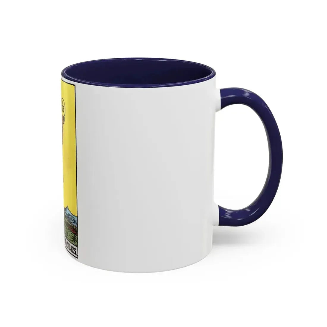 The Page of Pentacles (Tarot Card) Accent Coffee Mug - Go Mug Yourself