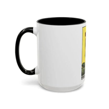 The Page of Pentacles (Tarot Card) Accent Coffee Mug - Go Mug Yourself