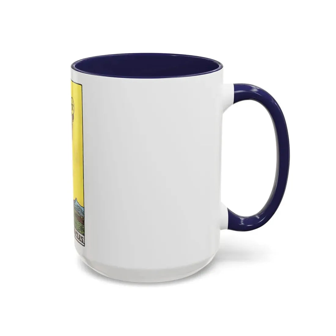 The Page of Pentacles (Tarot Card) Accent Coffee Mug - Go Mug Yourself