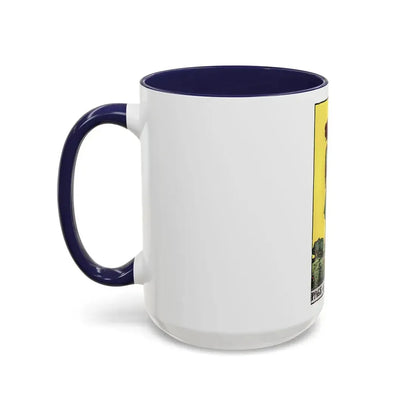 The Page of Pentacles (Tarot Card) Accent Coffee Mug - Go Mug Yourself