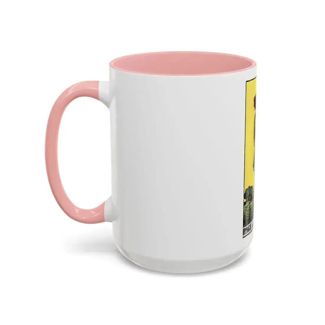 The Page of Pentacles (Tarot Card) Accent Coffee Mug - Go Mug Yourself