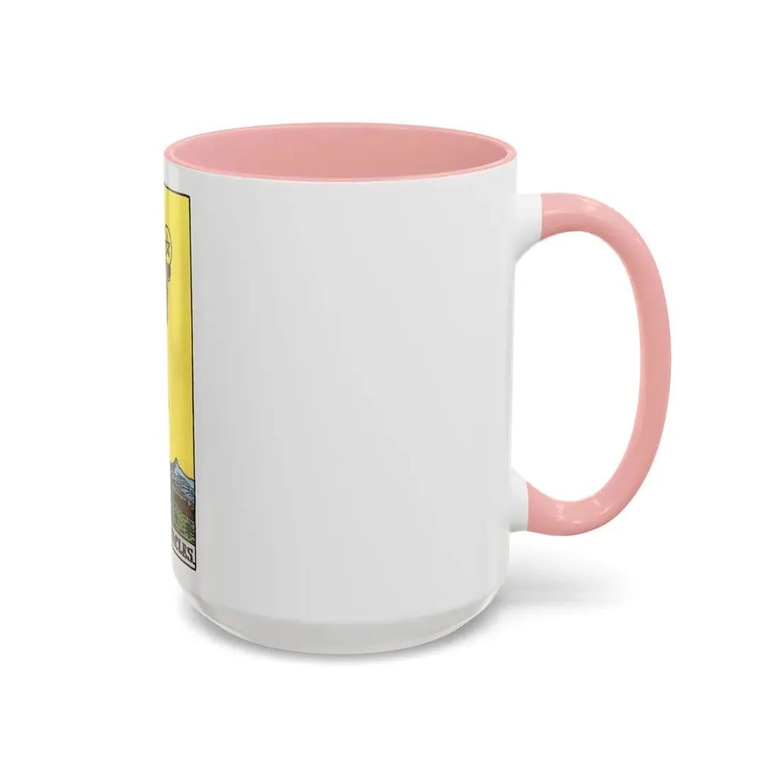The Page of Pentacles (Tarot Card) Accent Coffee Mug - Go Mug Yourself