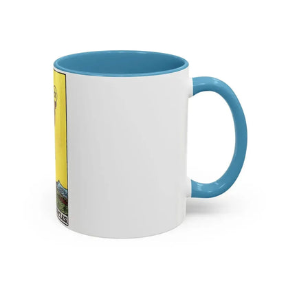 The Page of Pentacles (Tarot Card) Accent Coffee Mug - Go Mug Yourself