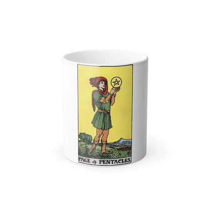 The Page of Pentacles (Tarot Card) Color Changing Mug 11oz Default Title - Go Mug Yourself
