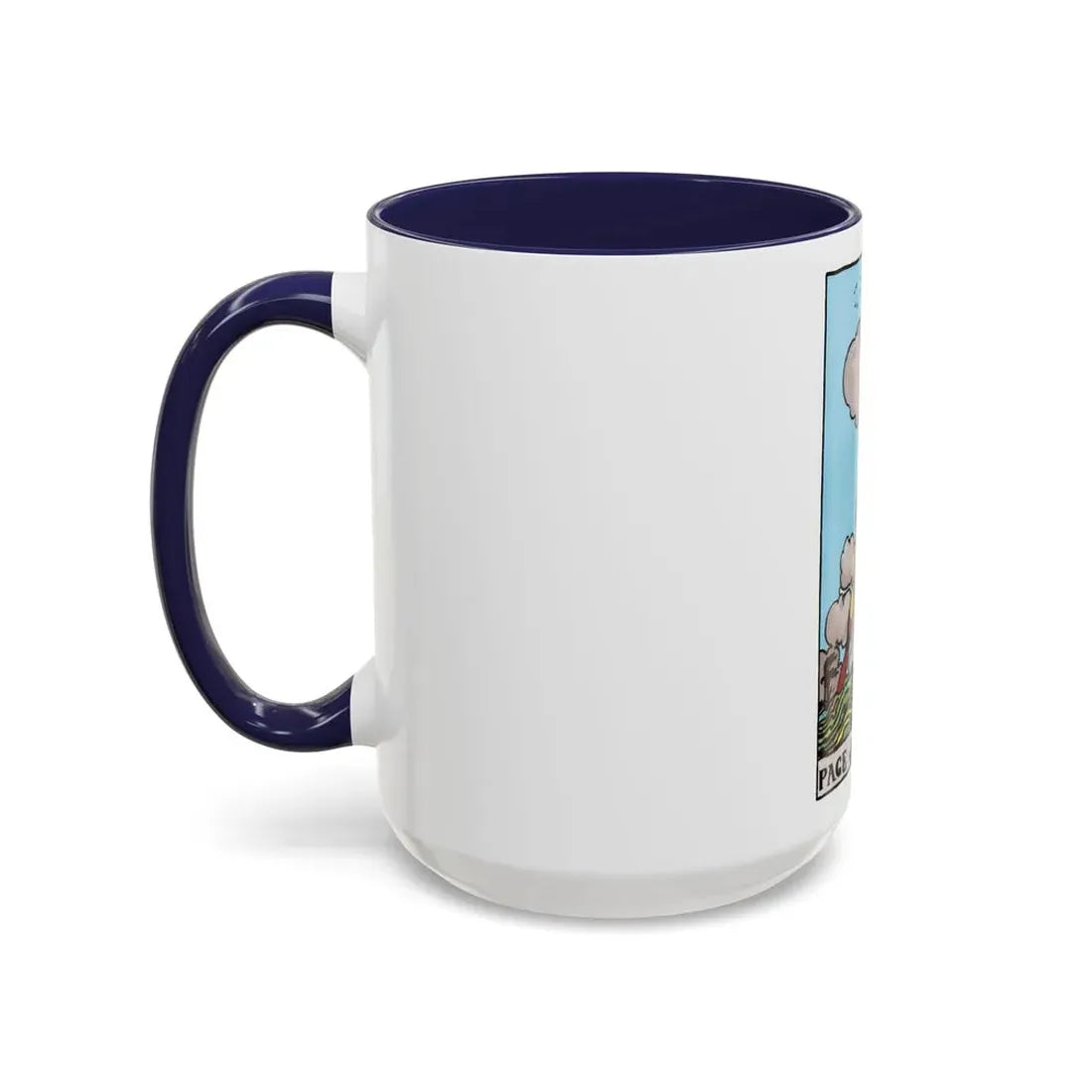 The Page of Swords (Tarot Card) Accent Coffee Mug - Go Mug Yourself