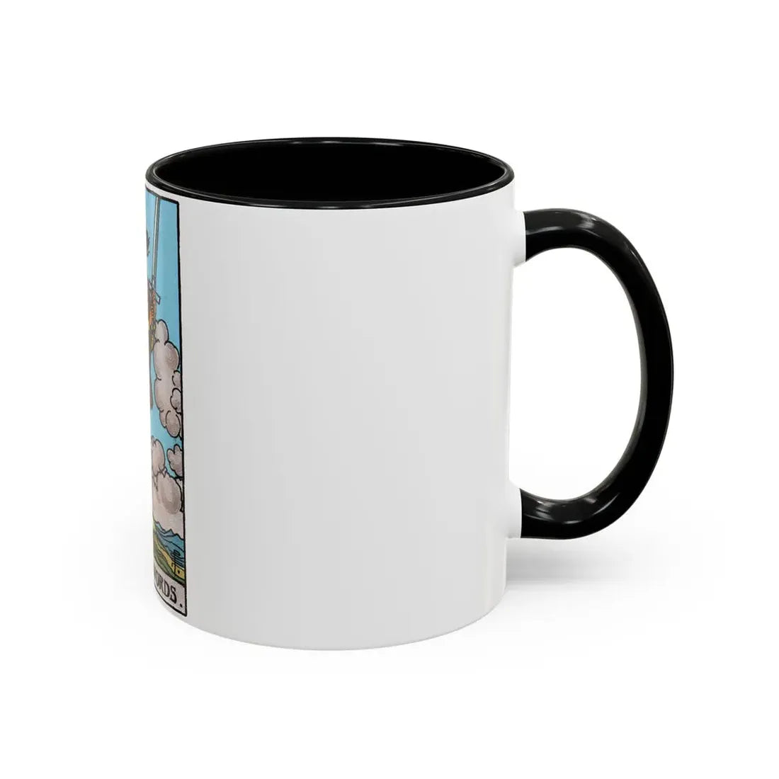 The Page of Swords (Tarot Card) Accent Coffee Mug - Go Mug Yourself