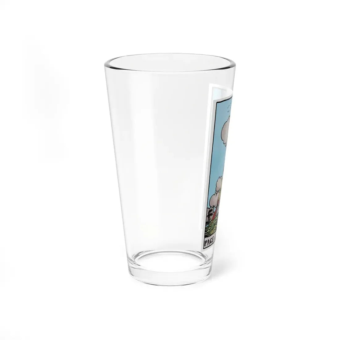 The Page of Swords (Tarot Card) Pint Glass 16oz - Go Mug Yourself