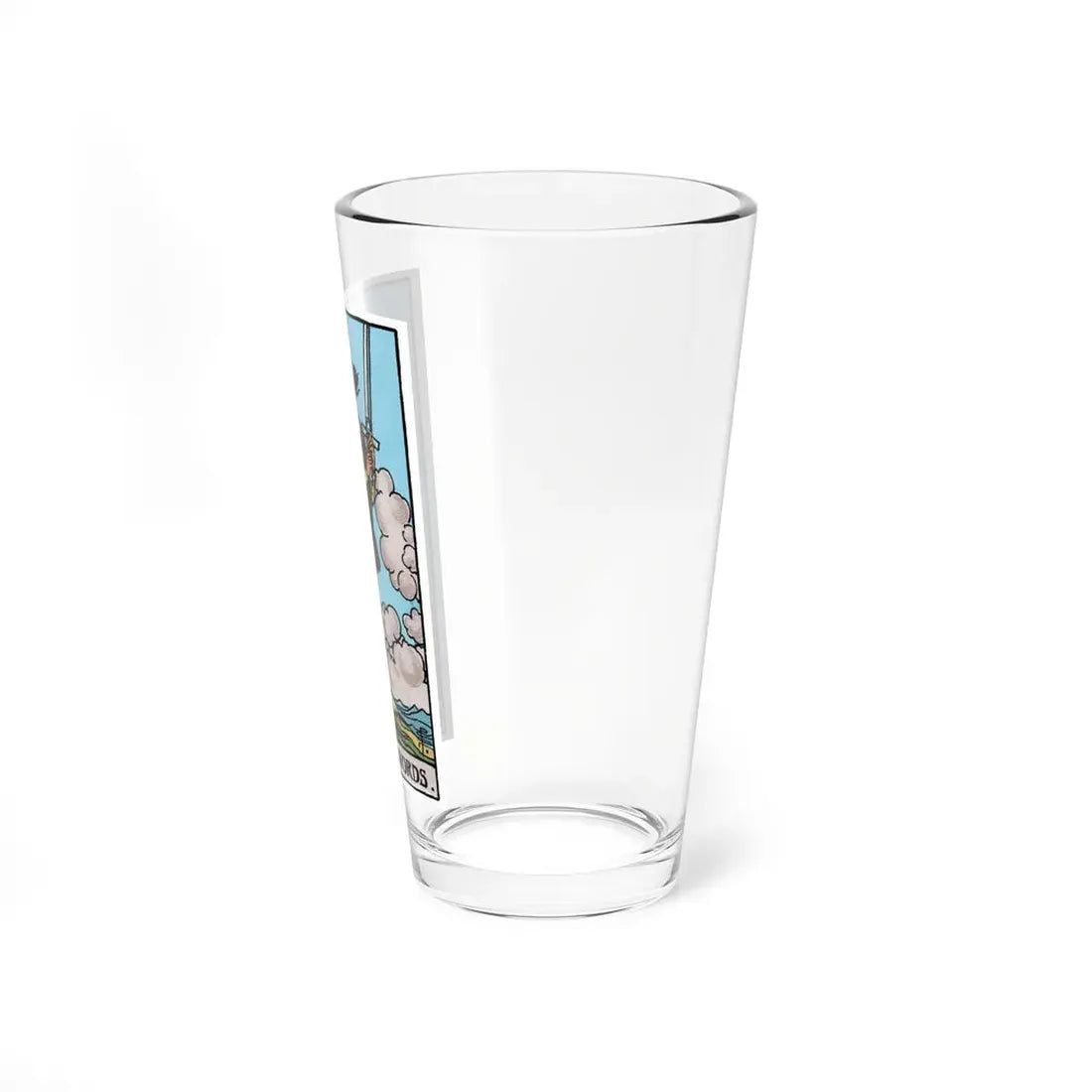 The Page of Swords (Tarot Card) Pint Glass 16oz - Go Mug Yourself