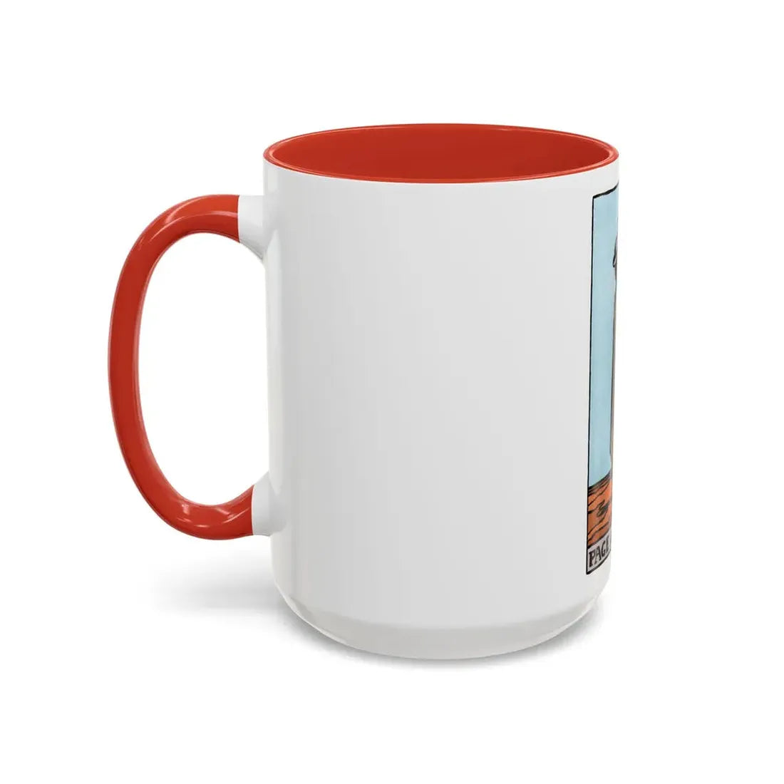 The Page of Wands (Tarot Card) Accent Coffee Mug - Go Mug Yourself