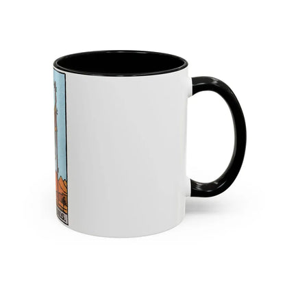 The Page of Wands (Tarot Card) Accent Coffee Mug - Go Mug Yourself