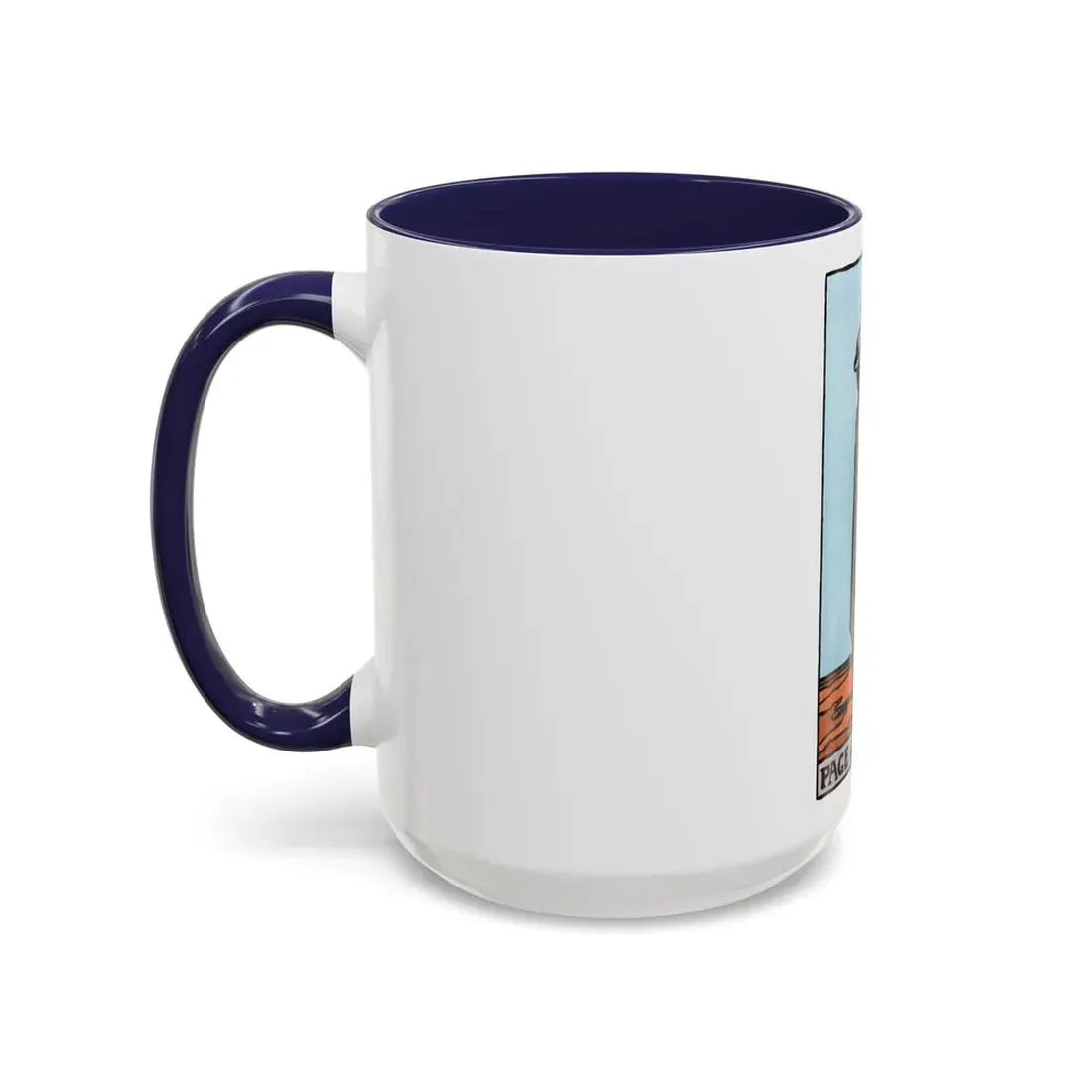 The Page of Wands (Tarot Card) Accent Coffee Mug - Go Mug Yourself