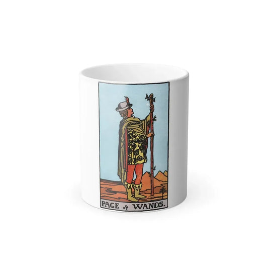 The Page of Wands (Tarot Card) Color Changing Mug 11oz Default Title - Go Mug Yourself