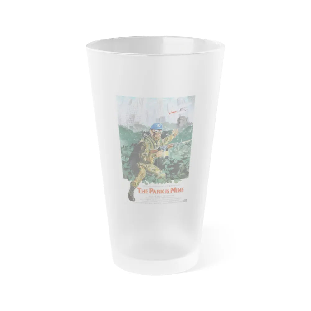 THE PARK IS MINE 1985 Movie Poster - Frosted Pint Glass 16oz-16oz-Frosted-Go Mug Yourself