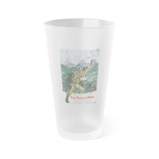 THE PARK IS MINE 1985 Movie Poster - Frosted Pint Glass 16oz 16oz Frosted - Go Mug Yourself