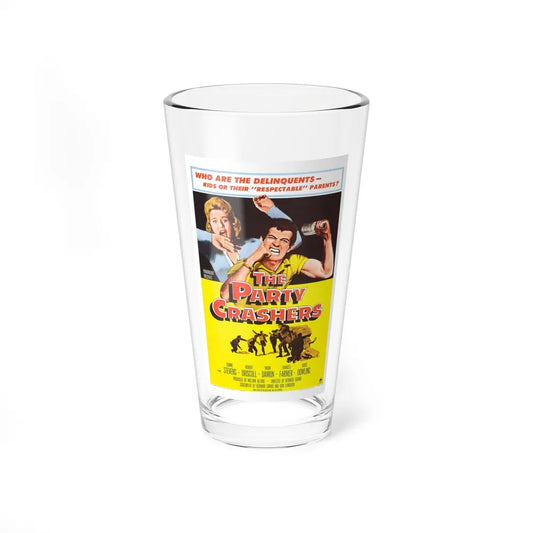 THE PARTY CRASHERS 1958 Movie Poster - Pint Glass 16oz-16oz-Go Mug Yourself