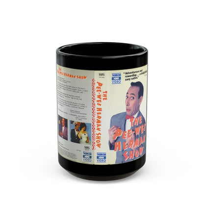 THE PEE WEE HERMAN SHOW (VHS COVER) - Black Coffee Mug-15oz-Go Mug Yourself