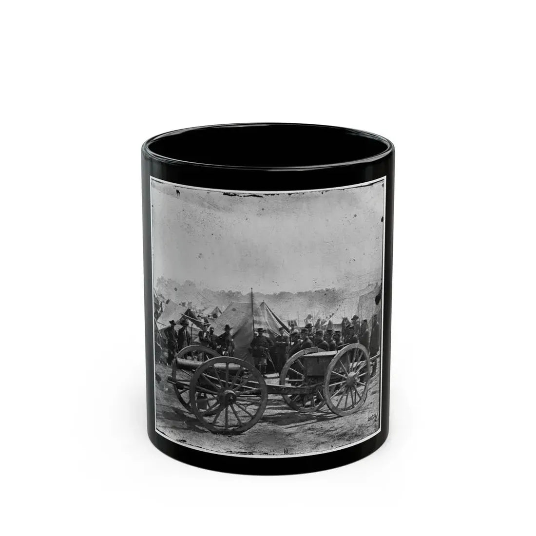The Peninsula, Va. A 12-Pdr. Howitzer Gun Captured By Butterfield's Brigade Near Hanover Court House, May 27, 1862 (U.S. Civil War) Black Coffee Mug 11oz - Go Mug Yourself