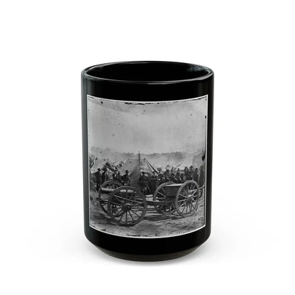 The Peninsula, Va. A 12-Pdr. Howitzer Gun Captured By Butterfield's Brigade Near Hanover Court House, May 27, 1862 (U.S. Civil War) Black Coffee Mug 15oz - Go Mug Yourself