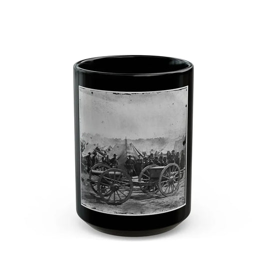 The Peninsula, Va. A 12-Pdr. Howitzer Gun Captured By Butterfield's Brigade Near Hanover Court House, May 27, 1862 (U.S. Civil War) Black Coffee Mug 15oz - Go Mug Yourself