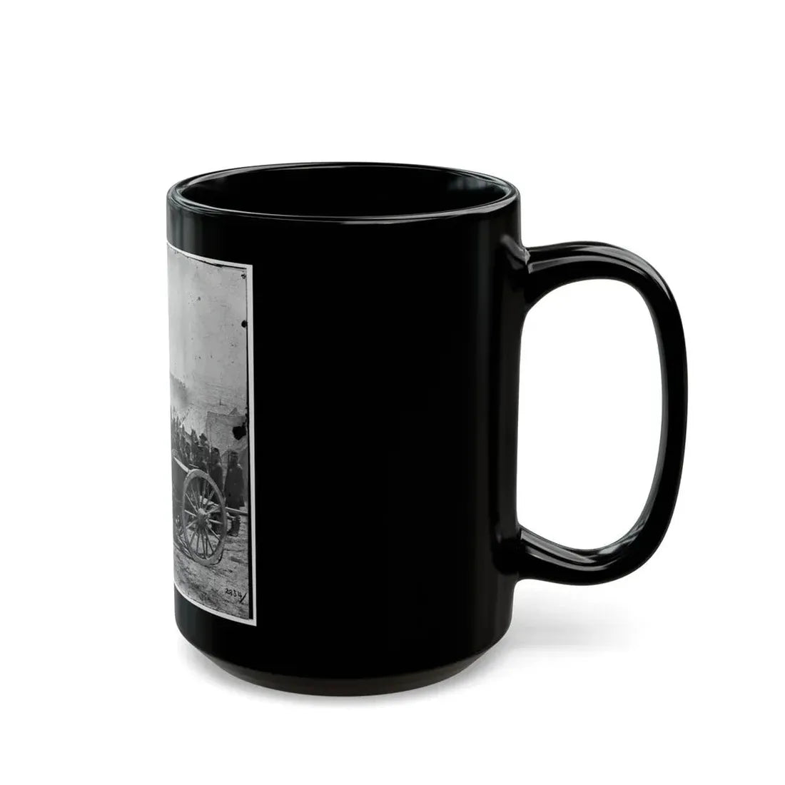 The Peninsula, Va. A 12-Pdr. Howitzer Gun Captured By Butterfield's Brigade Near Hanover Court House, May 27, 1862 (U.S. Civil War) Black Coffee Mug - Go Mug Yourself