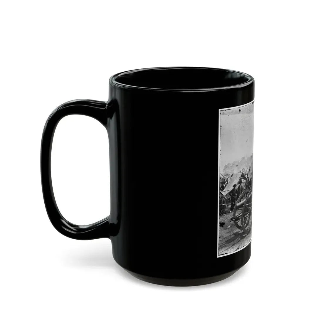 The Peninsula, Va. A 12-Pdr. Howitzer Gun Captured By Butterfield's Brigade Near Hanover Court House, May 27, 1862 (U.S. Civil War) Black Coffee Mug - Go Mug Yourself