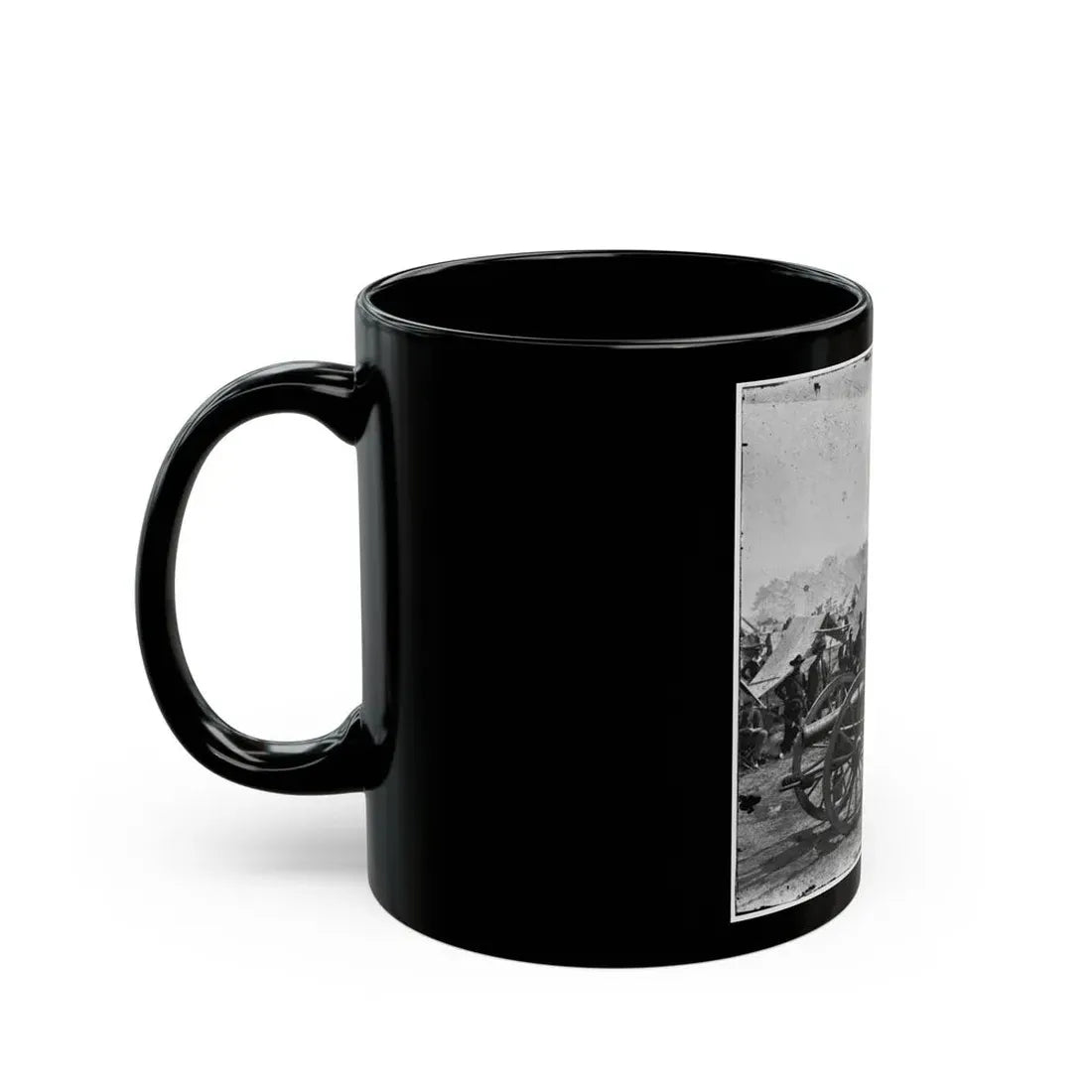 The Peninsula, Va. A 12-Pdr. Howitzer Gun Captured By Butterfield's Brigade Near Hanover Court House, May 27, 1862 (U.S. Civil War) Black Coffee Mug - Go Mug Yourself