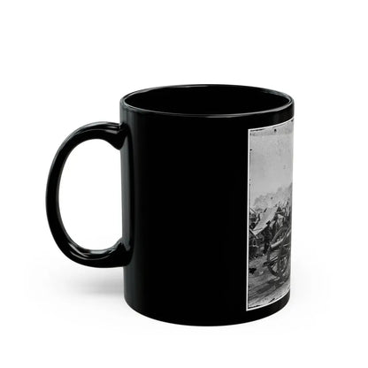 The Peninsula, Va. A 12-Pdr. Howitzer Gun Captured By Butterfield's Brigade Near Hanover Court House, May 27, 1862 (U.S. Civil War) Black Coffee Mug - Go Mug Yourself