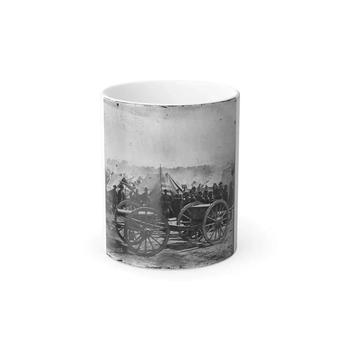 The Peninsula, Va. A 12-Pdr. Howitzer Gun Captured by Butterfield's Brigade Near Hanover Court House, May 27, 1862 (U.S. Civil War) Color Changing Coffee Mug 11oz Default Title 11oz - Go Mug Yourself