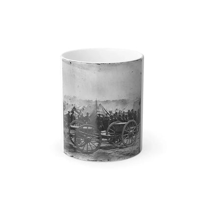 The Peninsula, Va. A 12-Pdr. Howitzer Gun Captured by Butterfield's Brigade Near Hanover Court House, May 27, 1862 (U.S. Civil War) Color Changing Coffee Mug 11oz Default Title 11oz - Go Mug Yourself