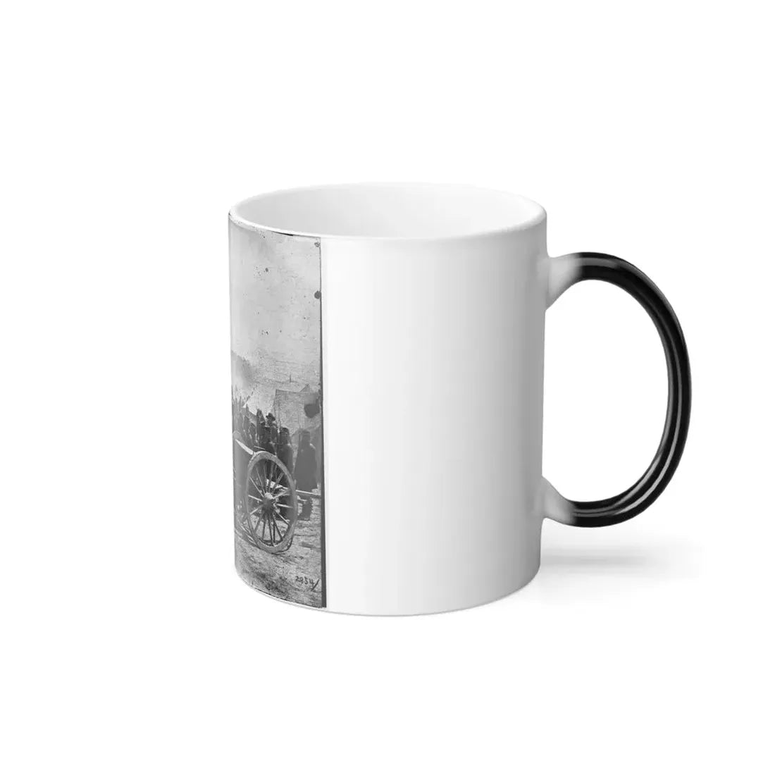 The Peninsula, Va. A 12-Pdr. Howitzer Gun Captured by Butterfield's Brigade Near Hanover Court House, May 27, 1862 (U.S. Civil War) Color Changing Coffee Mug 11oz - Go Mug Yourself