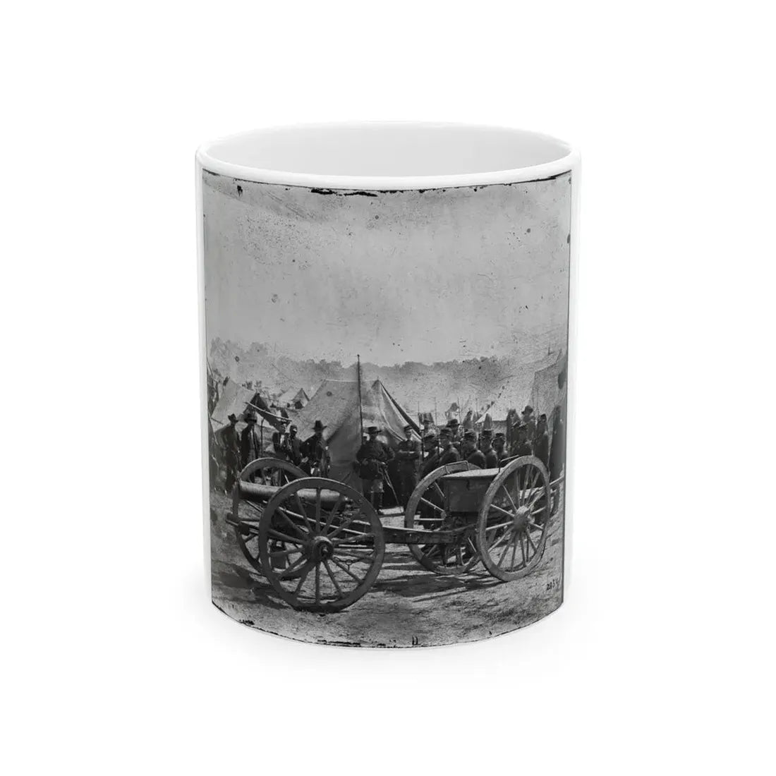 The Peninsula, Va. A 12-Pdr. Howitzer Gun Captured By Butterfield's Brigade Near Hanover Court House, May 27, 1862 (U.S. Civil War) White Coffee Mug 11oz - Go Mug Yourself