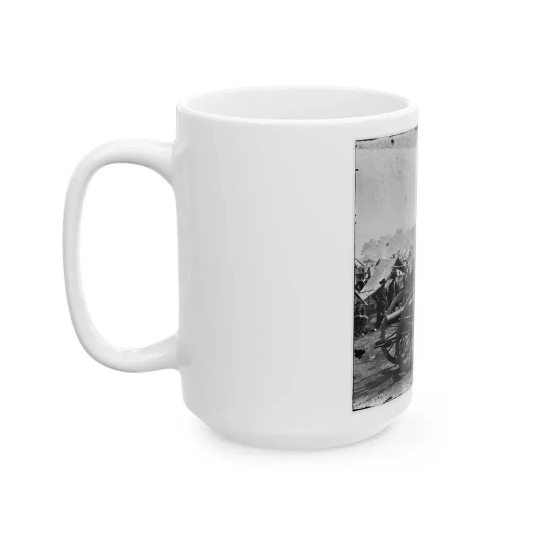The Peninsula, Va. A 12-Pdr. Howitzer Gun Captured By Butterfield's Brigade Near Hanover Court House, May 27, 1862 (U.S. Civil War) White Coffee Mug - Go Mug Yourself