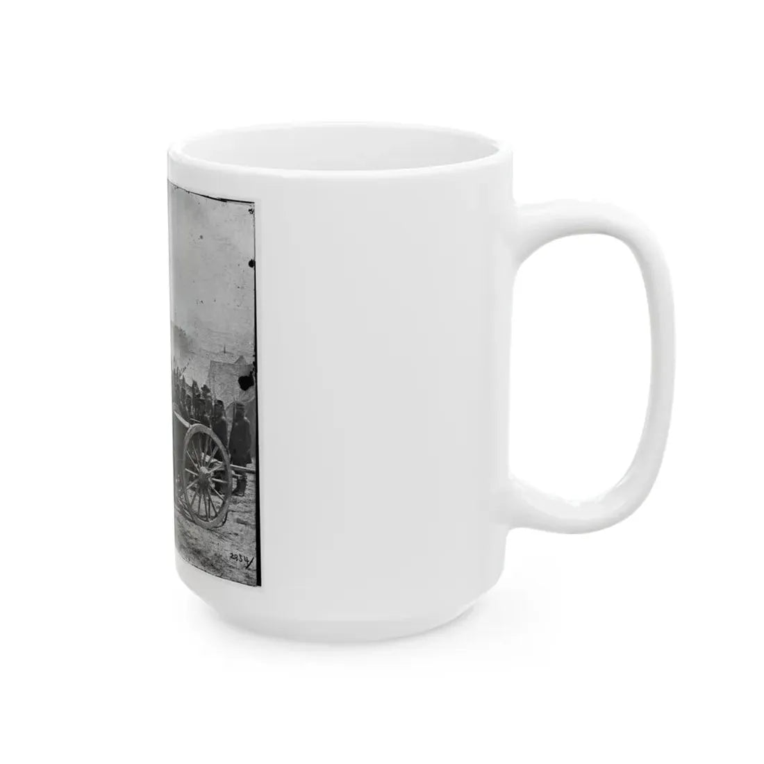 The Peninsula, Va. A 12-Pdr. Howitzer Gun Captured By Butterfield's Brigade Near Hanover Court House, May 27, 1862 (U.S. Civil War) White Coffee Mug - Go Mug Yourself